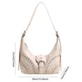 thumbnail image 2 of Bolso Cuerpo Cruzado Hombro para Mujeres Aviones Hojalete PU Hebilla Cuero Gran Capacidad Vagabundo, 2 of 9