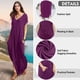 thumbnail image 4 of Vestido largo holgado con cuello en V y bolsillo para mujer, 4 of 4