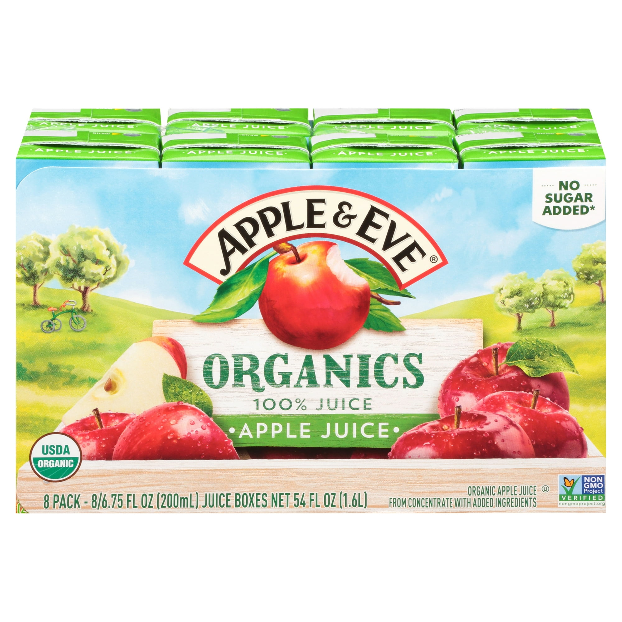 Apple & Eve Organics, Apple Juice, 6.75 Fluid-oz, 8 Count