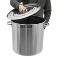thumbnail image 5 of 78 Quart Stock Pot Stainless Steel Large Kitchen Soup Big Cooking Steaming Fryer, 5 of 13