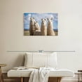 thumbnail image 2 of Elephant Stock Fluffy White Llamas Wall Art - Horizontal Canvas Wall Art - Living Room Wall Decor - Animal Canvas - Blue And Brown Decor - 30" x 20", 2 of 8