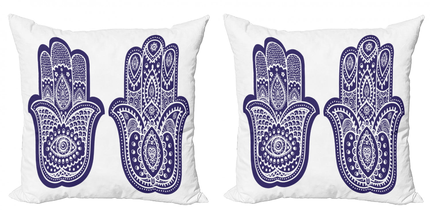 US SELLER-2pcs pillow covers for couch retro hamsa cushion cover 
