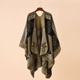 thumbnail image 2 of DPTALR Foulard Rétro à Carreaux Automne et Hiver pour Femmes Protection contre le Froid et la Chaleur, 2 of 3