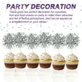 thumbnail image 3 of Uxcell 30 Pcs Firework Cupcake Toppers Sparkle Tassel Picks Silver, 3 of 7