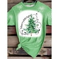 thumbnail image 4 of YATELLE Christmas V Neck Shirt Womens Christmas Shirts Christmas Tree T-Shirt Merry Christmas Tee Holiday Tops, 4 of 5