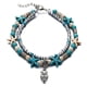 thumbnail image 1 of Tobillera de Perlas de Estrella onlyliua Multicapa para Mujeres y Niñas Interior/Exterior, 1 of 4