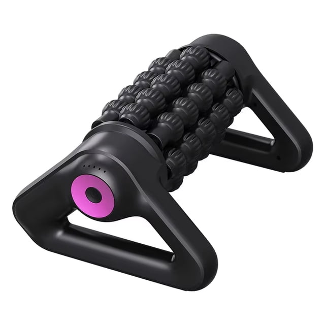 Masajeador de Rodillo Triangular Recargable, 5 Velocidades, Batería 1800mAh, 2.1kg