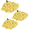Yellow, variant on 3 Pack Microfiber Cloth Mop Refills Compatible with O Cedar, Washable Mop Replacements for Wet and Dry Use (Blue)