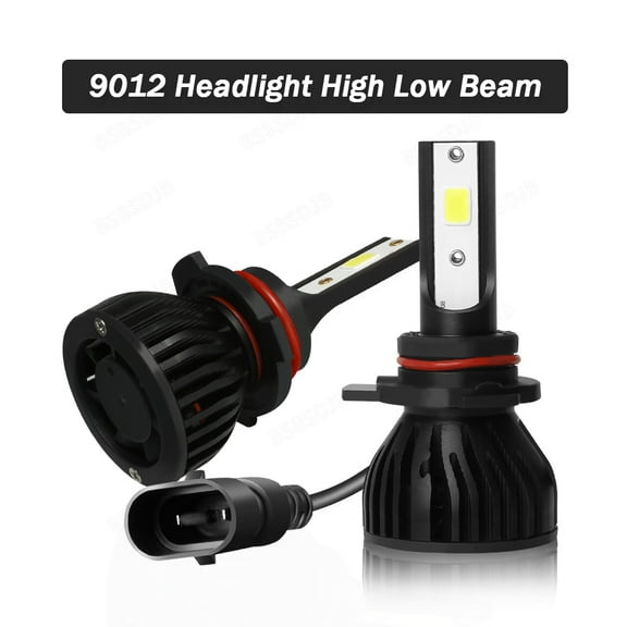 BSBSDJB 9012 HIR2 LED Headlight Bulbs High Low Beam Car Truck White Lamps 6000K