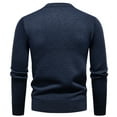 thumbnail image 5 of YueHuiYing Men's Slim Fit Crewneck Pullover Sweater Winter Casual Knit Comfort Heavy Long Sleeve Sweaters, 5 of 5