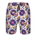 thumbnail image 3 of Balery record rock Skull star Traje de Baño Estilo Hawaiano para Hombre, Shorts de Secado Rápido con Bolsillos-Medium, 3 of 6