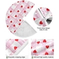 thumbnail image 2 of Coolnut Valentine's&nbsp;Day Love Heart&nbsp;Tree&nbsp;Skirt Double&nbsp;Layers Xmas Tree Skirts, Valentine's&nbsp;Day Holiday Party Indoor Outdoor Home Office Ornaments, 36", 2 of 6