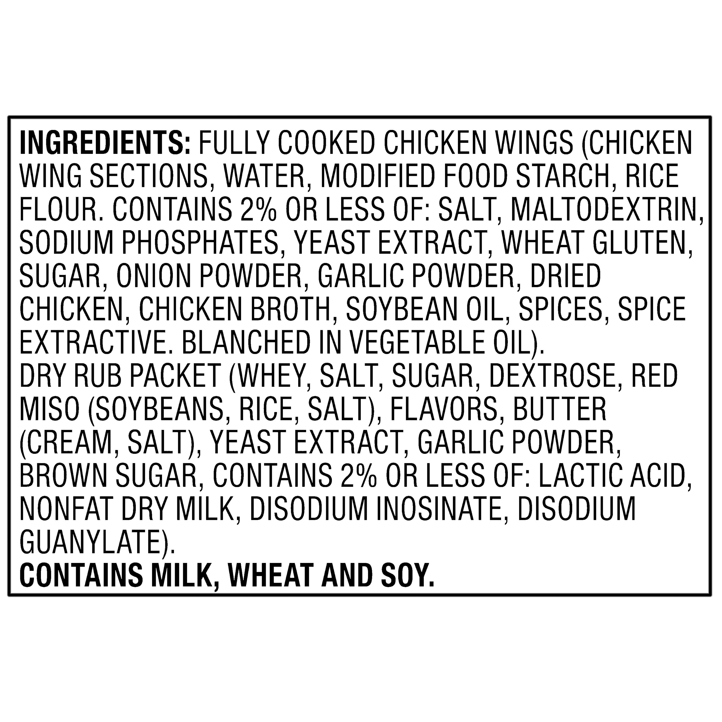 bettergoods Chicken Wings with Garlic Butter Dry Rub, 22 oz (Frozen)