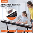 thumbnail image 2 of VEVOR Teclado de piano digital de 88 teclas, semipesado, de tamaño completo, electrico, portátil, 2 of 9
