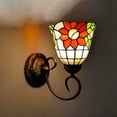 thumbnail image 4 of Lámpara de pared vintage aplique decorativo para cafeterías, dormitorios, pasillos, balcones con luz nocturna LED, iluminación ambiental cálida, material de hierro y vidrio, 4 of 8