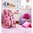 thumbnail image 3 of Serafina Home Velvety Soft Floral Fleece Throw Blanket, Cherry Pattern, Cozy Velvet Plush Blanket for Kids and Adults 50" x 60", 3 of 9