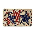 thumbnail image 2 of 4th of July Patriotic Welcome Doormat Retro American Flag Stars Stripes Door Mat Indoor Outdoor Home Kitchen Decoration,23.62x15.75 Inch, 2 of 6