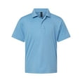 thumbnail image 4 of AllPro 41800Y Pro-Lock Youth Performance Polo-Carolina Blue-S, 4 of 6