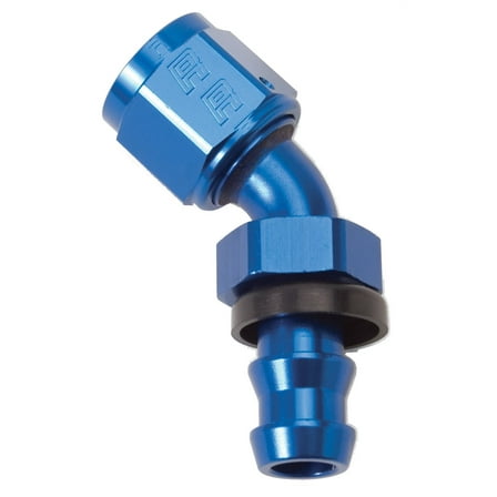Russell Performance -6 AN Twist-Lok 45 Degree Hose End (Blue)