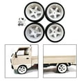 thumbnail image 4 of Rubber Tires with Wheel Rims for WPL D12 1:10 RC Truck Upgrade Style 4, 4 of 8