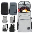 thumbnail image 6 of 28L Portable Refrigerator Box Keeping Fresh Drink Storage Insulation Backpack Cooler Bag Shoulder Bag Thermal Food Bag BLACK 28L, 6 of 8