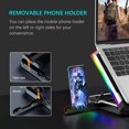 thumbnail image 4 of Topmate C11 RGB Laptop Cooling Pad Gaming Cooler for 11-17.3" Laptop, Silent Cooling Fan for Laptop with 6 Quiet Fans-Blue LED Light, 4 of 6