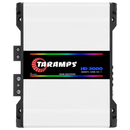 Taramps HD 3000 RGB 4 Ohm 1 Channel 3000W Amp RMS MAX, Full Range