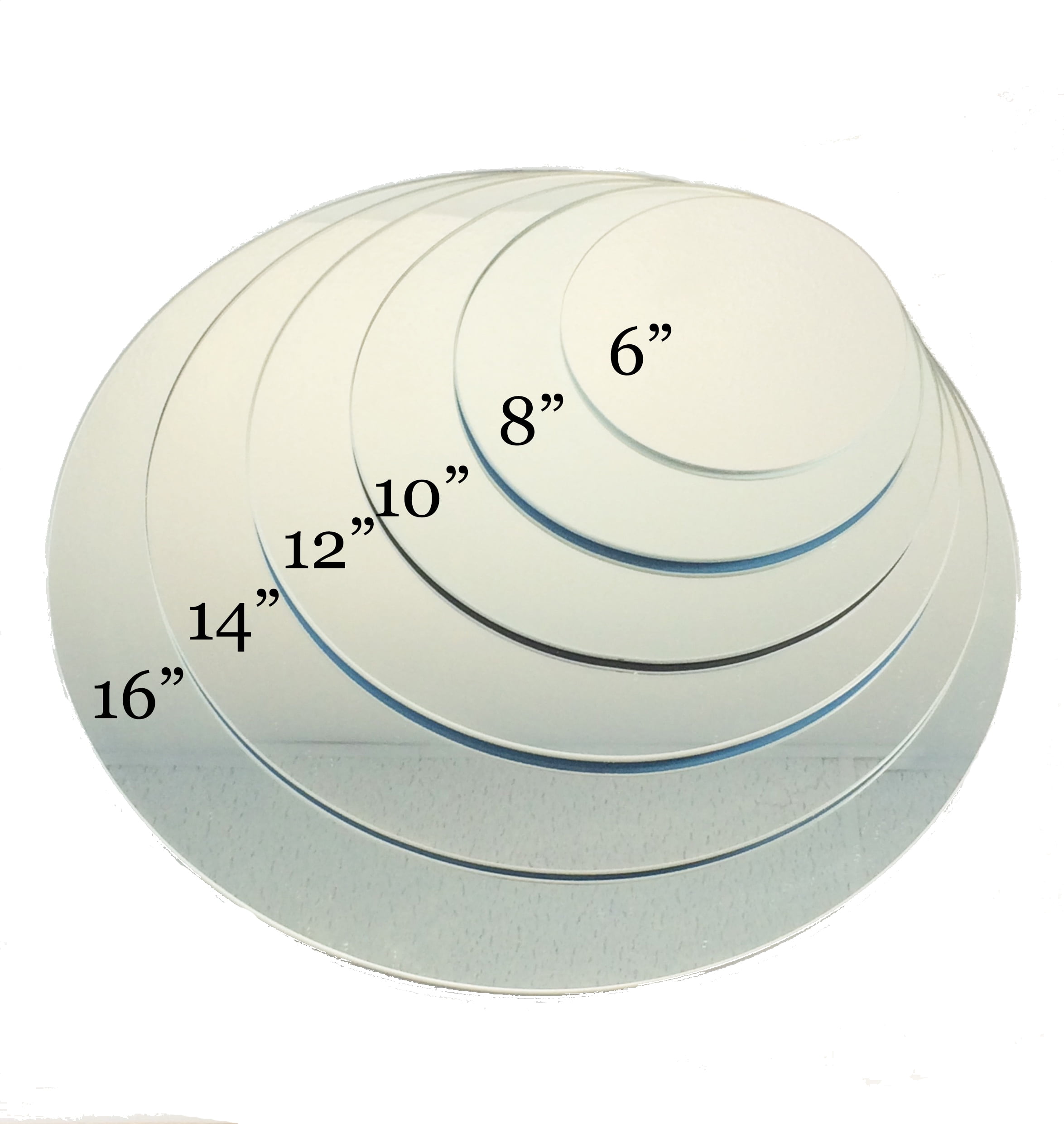 12 Pieces of Round 12" Inch Sanded Edge Glass Mirrors for Weddings