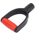 thumbnail image 2 of Shovel D Grip Handle 32mm Inner Diameter Silicone Grip Reinforcement Snow Shovel Handle Replacement for Digging Raking Tool Red Black, 2 of 14