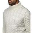 thumbnail image 5 of X RAY JEANS Mens Cable Knit Roll Neck Sweater, Cream, S, 5 of 5