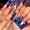 JP3056 [Glue model], variant on French Wearing Nail Wholesale Cross-border Explosive Flash Diamond Explosive Flash Nail Art Nail Piece Finished Water Pipe Rectangular Nail False Nail