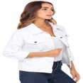 thumbnail image 4 of SKYLINEWEARS Women Denim Jacket Button UP Long Sleeve Ladies Stretch Trucker Jean Jackets, 4 of 5