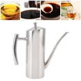 thumbnail image 1 of Drip Free Oil Dispenser, Mirror Appearance Oil Dispenser Bottle Rust Resistant Contemporary Style  for Restaurant for Kitchen, 1 of 7
