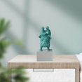 thumbnail image 4 of Divertida estatua de Francés, de animales de Yoga, escultura de perro para decoración de dormitorio de hotel de oficina, artes Verde Macarena Figuras en miniatura, 4 of 7