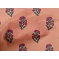 thumbnail image 4 of oneOone Cotton Poplin Peach Fabric Floral Block Craft Projects Decor Fabric Printed By The Yard 42 Inch Wide, 4 of 4