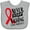 AC-Heather Grey, variant on Inktastic Never Stop Fighting Stroke Awareness Red Ribbon Boys or Girls Baby Bib