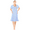 Blue, variant on Womens Nightgowns Sleepwear Soft Pajama Dress Nightshirts Plus Size