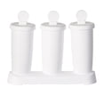 thumbnail image 3 of Billuyoard Molde de silicona para hacer cubitos de hielo, 3 uds., bandeja para cubitos de hielo en forma de panal, molde de silicona Magnum, molde de grado Cocina y Comedor Blanco Billuyoard HA004944-01, 3 of 6