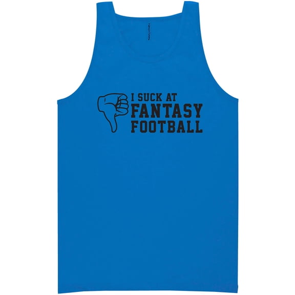 I Suck At Fantasy Football Neon Tank Top