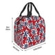 thumbnail image 3 of Easygdp Palm Tree Pattern on Red Bolsa Térmica Premium - Tela Oxford Impermeable, Gran Capacidad, Bolsillo Frontal, Unisex para Trabajo, Escuela, Actividades al Aire Libre y Picnics, 3 of 8