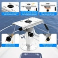 thumbnail image 6 of ZIHUI Boat Seat Pedestal Mount Package 4.6" x 11" Marine Boat Seat Base Pedestal Plate & Adjustable-Height 13-19" Boat Seat Mount, Boat Seat Mount Kit for Boat Pontoon Boat Fishing Boat Bass Boat, 6 of 9
