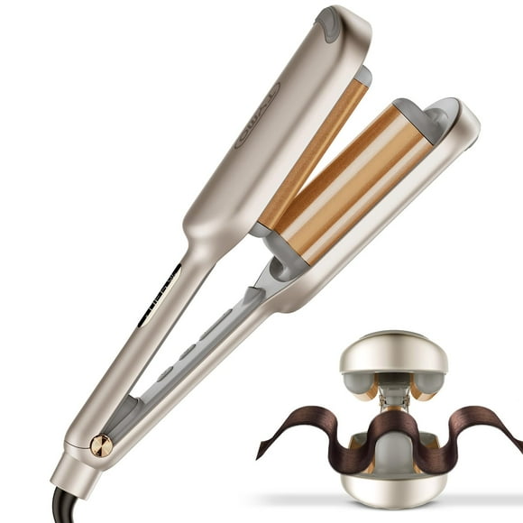 Waver Curling Iron Hair Crimper - TYMO ROVY Beach Waves Curling Wand, Ionic Deep Waver Hair Curler Tool with Ceramic 3 B