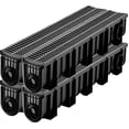 thumbnail image 1 of VEVOR Drainage Trench Driveway Channel Drain Kit Plastic Grate-5.8"x7.5"-4 Pack, 1 of 9