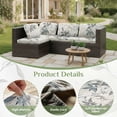 thumbnail image 4 of Eurhowing Stretch Couch Cushion Covers 4-Pack, Floral Print Non-Slip Sofa Cushion Slipcovers, Indoor Outdoor Patio Sofa Seat Furniture Protectors, 4 of 8