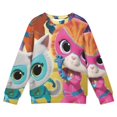 thumbnail image 3 of Super Kitties Kids' Sweater Cozy Thick Pullover Crewneck Jumper Long Sleeve Soft Warm Outfit L, 3 of 7