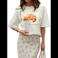 thumbnail image 1 of Camiseta Holgada de Corta con Estampado de para Mujer XXL, 1 of 10