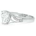 thumbnail image 3 of LaRaso & Co 1.25Carat Pear Cut Vintage CZ Engagement Ring for Women Size 10, 3 of 5