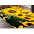 thumbnail image 4 of Large Rug, Area Rug, Thick Rug, Personalized Gift, Sunflower Rugs, Yellow Rugs, Botanical Rug, 3D Printed Rug, Large Rug, Living Room Rug, 2'x3' - 60x90 cm, 4 of 8