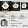 thumbnail image 4 of Designart "Ancient Compass Geometric Gold and Blue V" Modern Geometric Gold Large Square Mirror - Square Bedroom Mirror Printed Wall Decor - Modern Square Printed Wall Mirror Art, 4 of 5