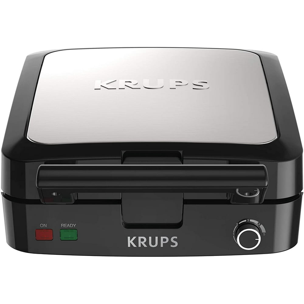 KRUPS Belgian Waffle Maker, Waffle Maker with Removable Plates, 4